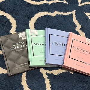 Fashion Icon Book Set - Chanel, Givenchy, Prada, Valentino